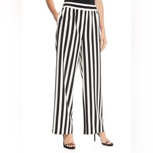 Alice and Olivia Benny Stripped Wide Leg Pant